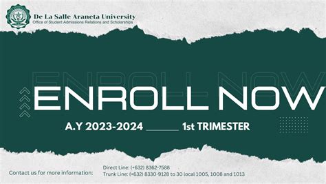 DLSAU Office of Student Admissions Relations and Scholarships.